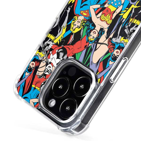 DC Comics Wonder Woman DC Bombshells Characters Pattern iPhone 16 Pro MagSafe Case